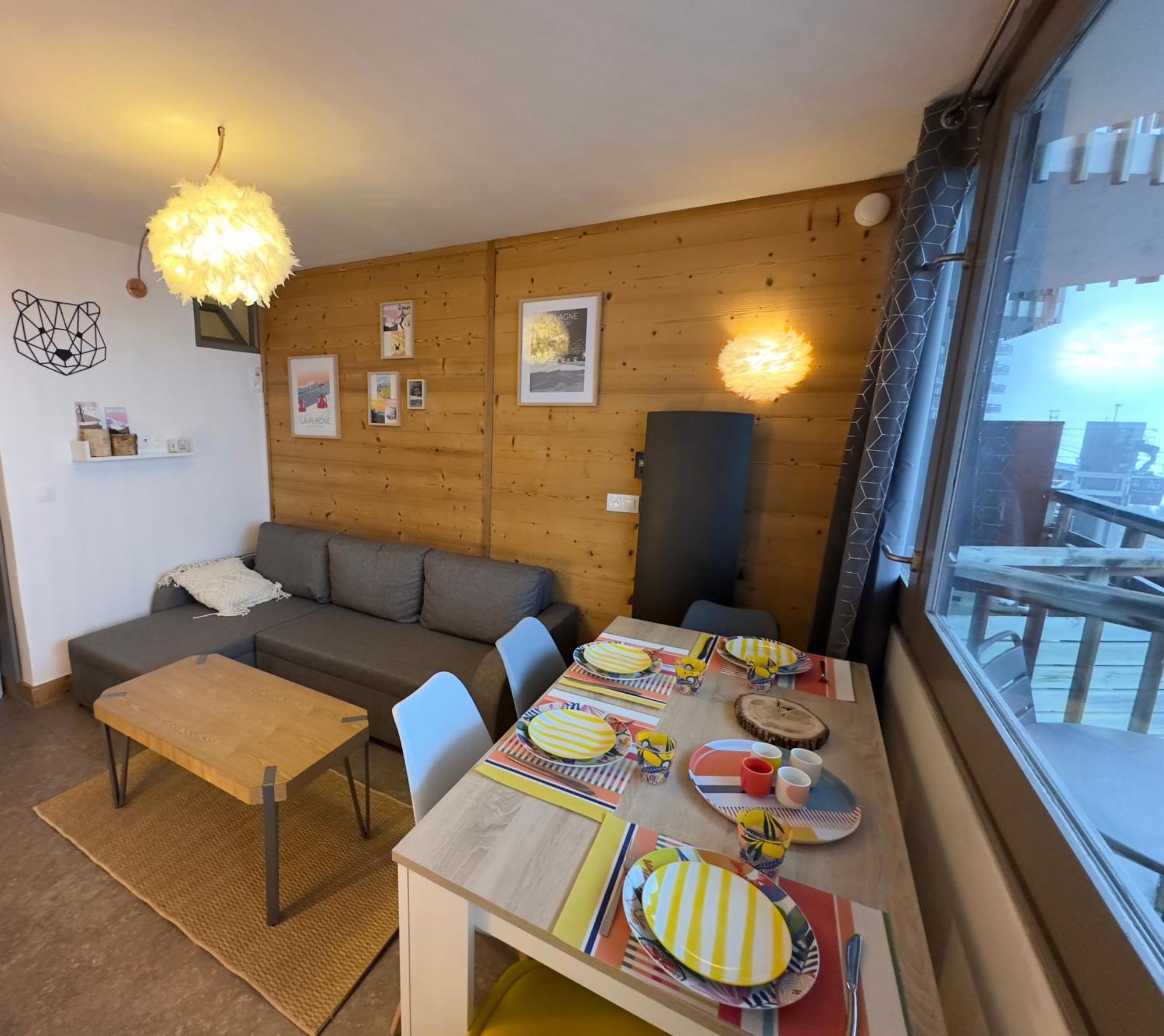 Paquebot Des Neiges - Appartement 4 Personnes - Vue Mont Blanc Ла-Плань Екстер'єр фото
